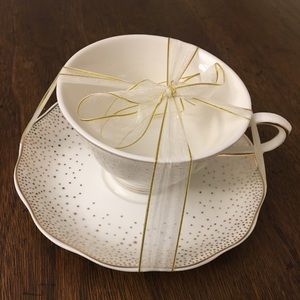 2 china teacups & saucers